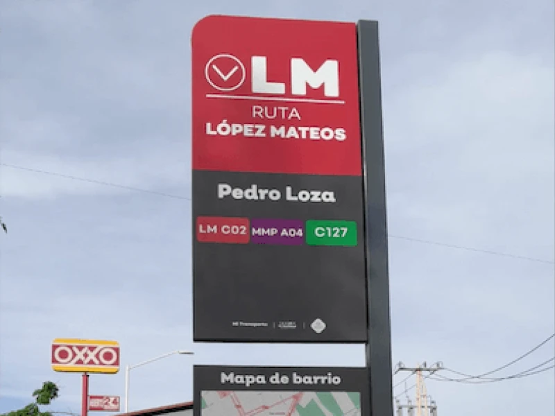 Señalización Parabus López Mateos